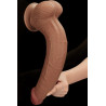 LoveToy SlidingSkin Gode Sliding Skin 26 x 6cm Marron